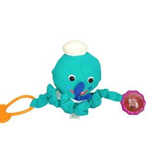 Octopus Baby Einstein Activity Arms‎ Hanging Crib Rattle Teal Plush Stuffed Toy
